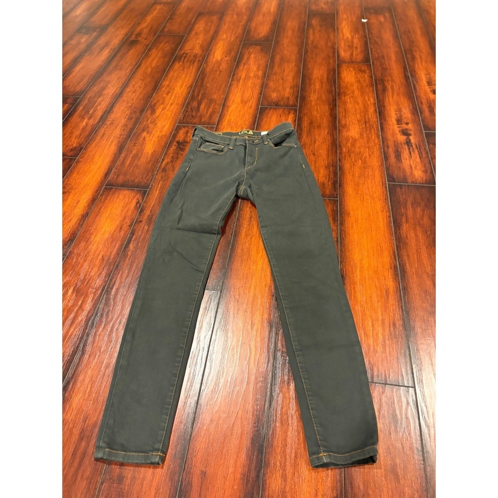 LOLE Womens Skinny Jeans Size 25 Dark Olive Green Stretch Casual Pants